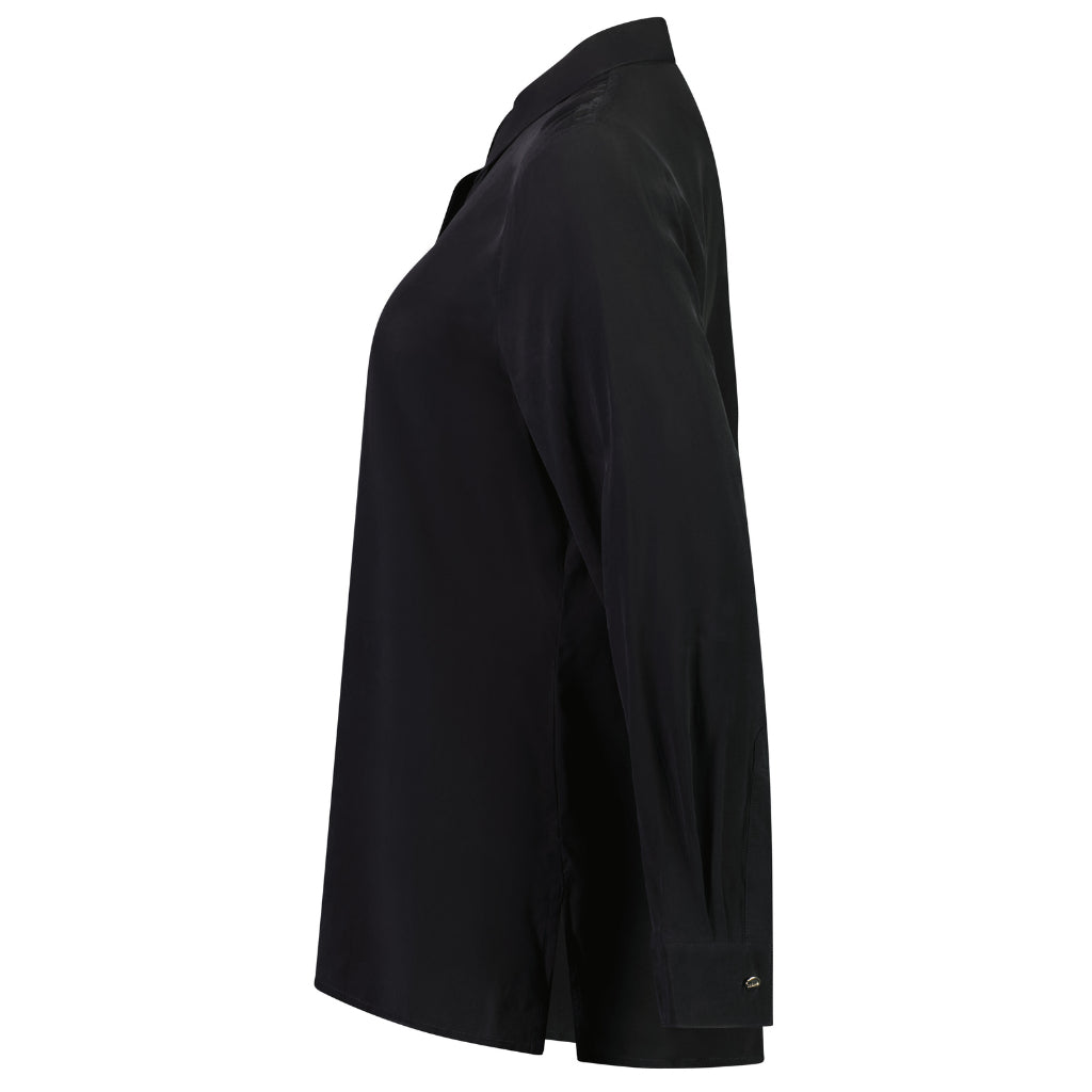 Katie Women's Cupro Blouse - Black