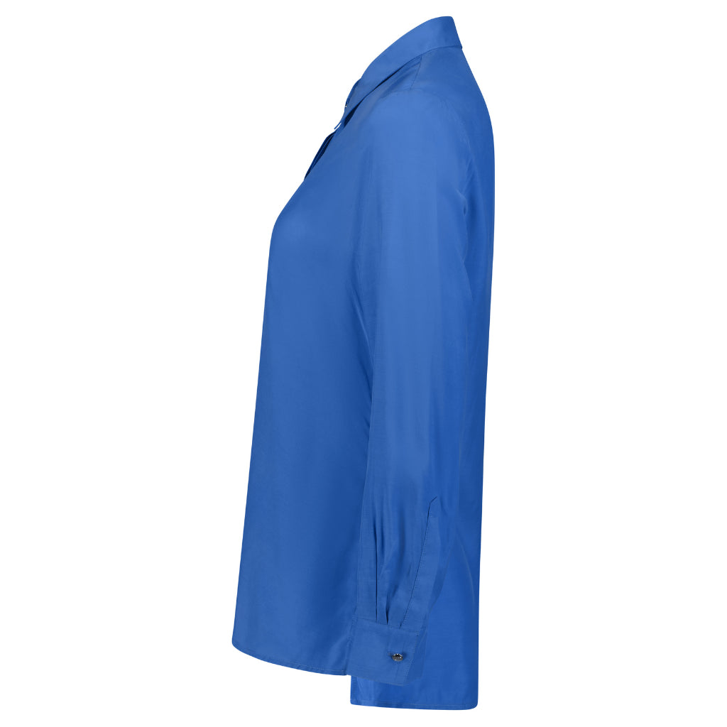 Katie Women's Cupro Blouse - Cornflower