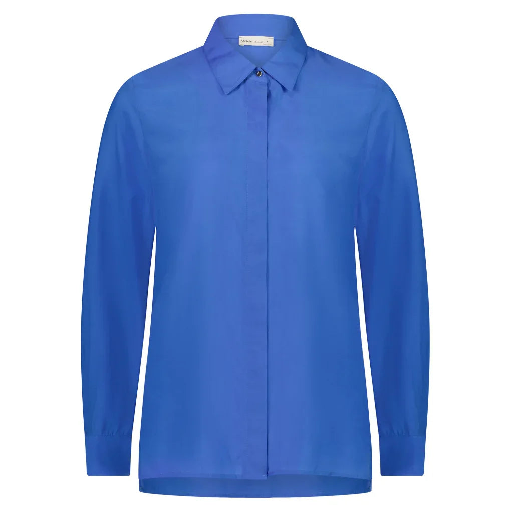 Katie Women's Cupro Blouse - Cornflower