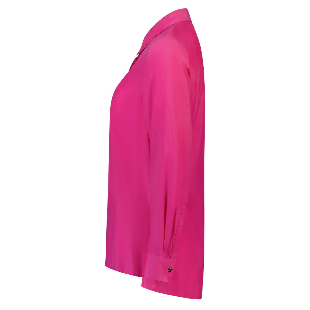 Katie Women's Cupro Blouse - Flamingo