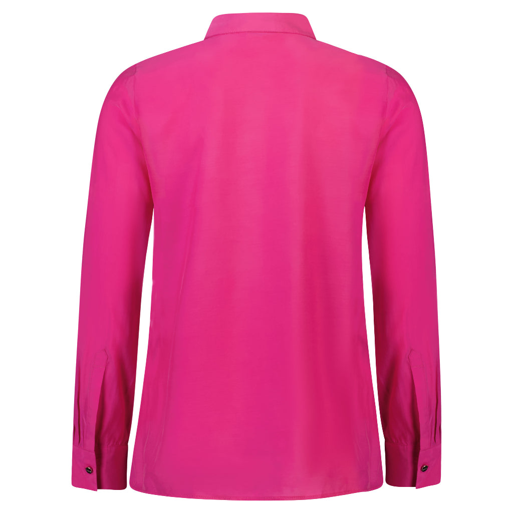 Katie Women's Cupro Blouse - Flamingo