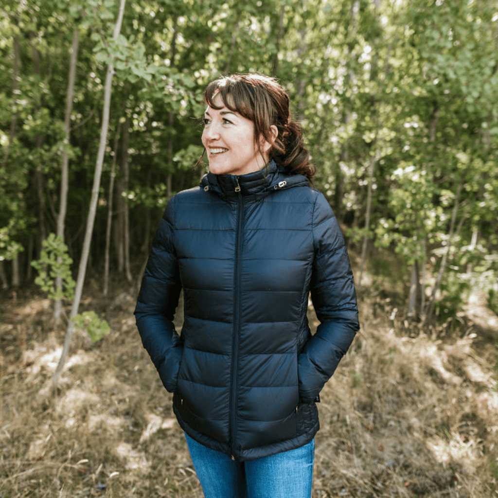 Lynn Women's 90/10 Packable Down Jacket - Black