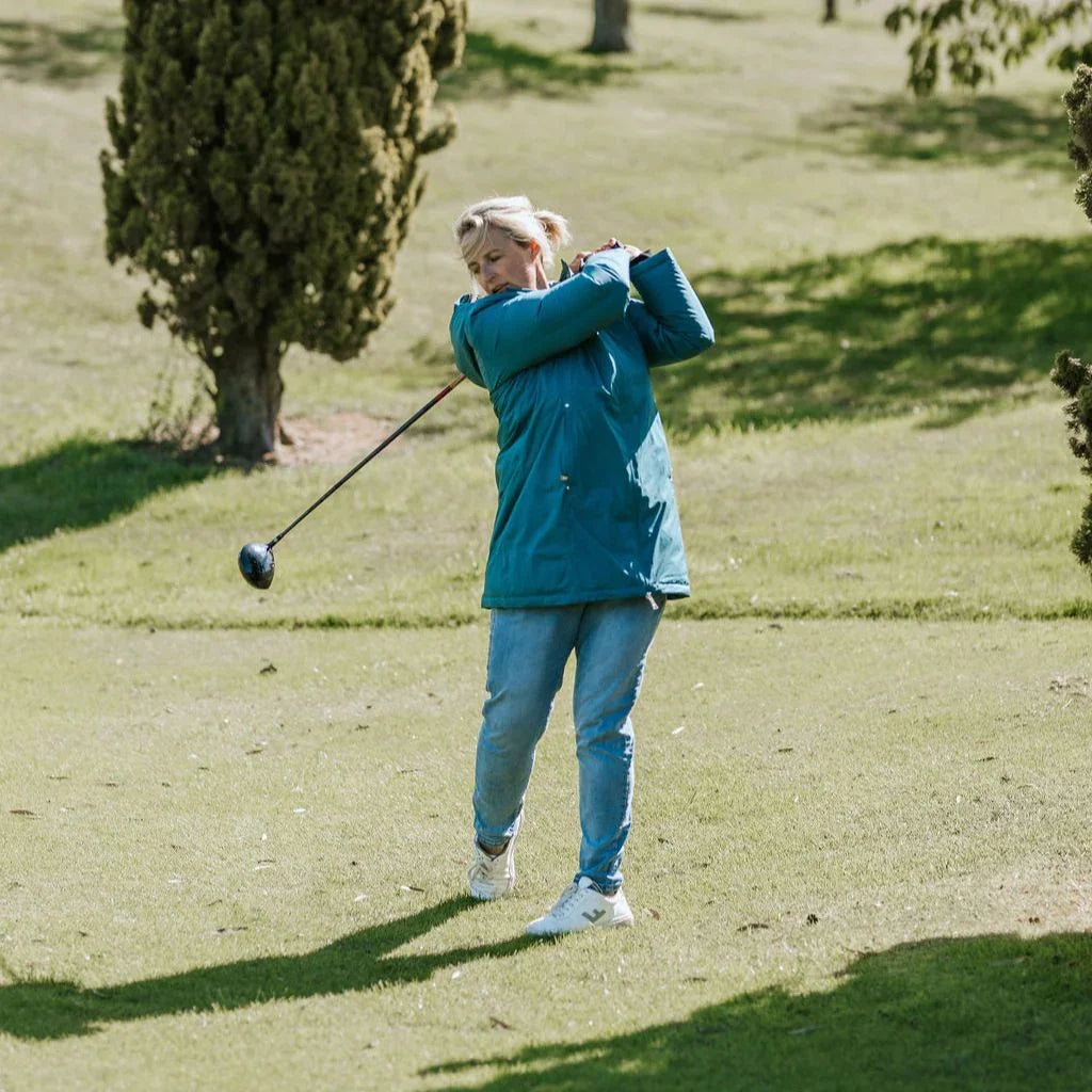 Leila Women's Waterproof Down Coat - Teal