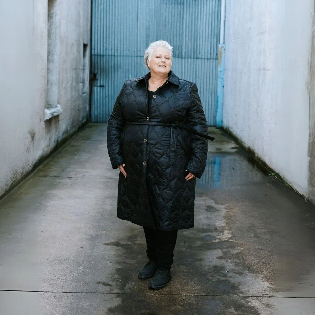 Lissy Women's Quilted Coat - Black