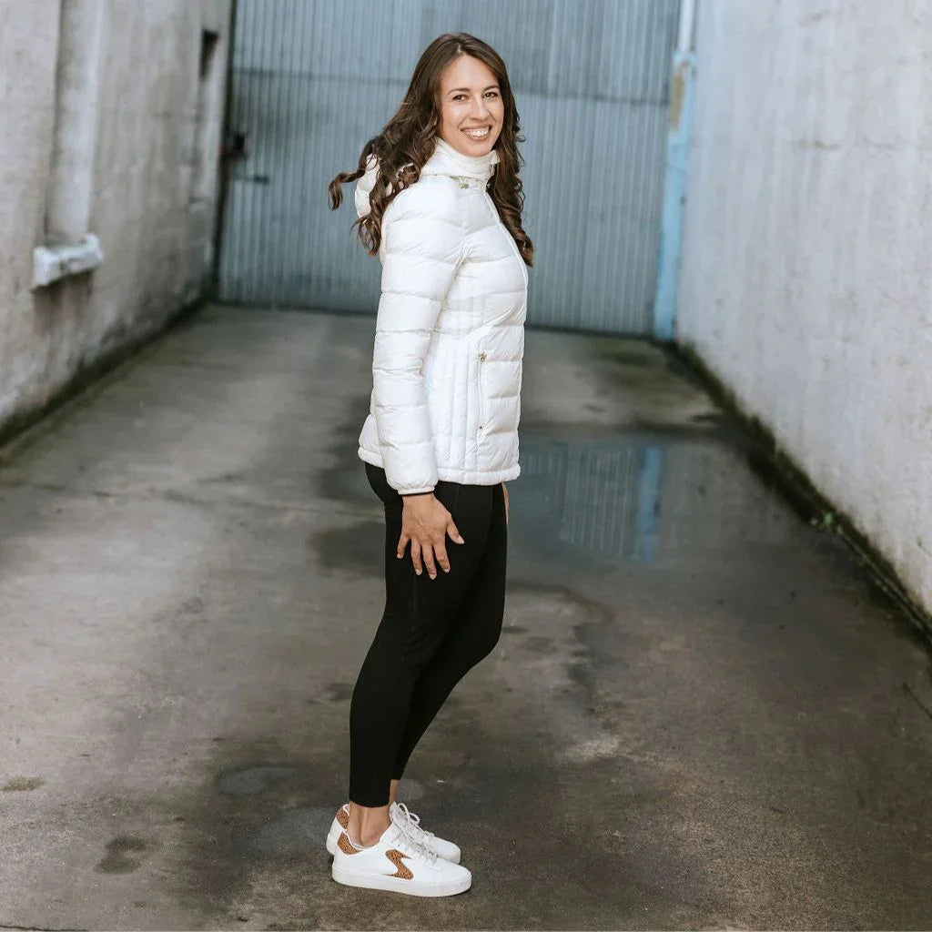 Lynnette Women's 90/10 Packable Down Jacket - Cream