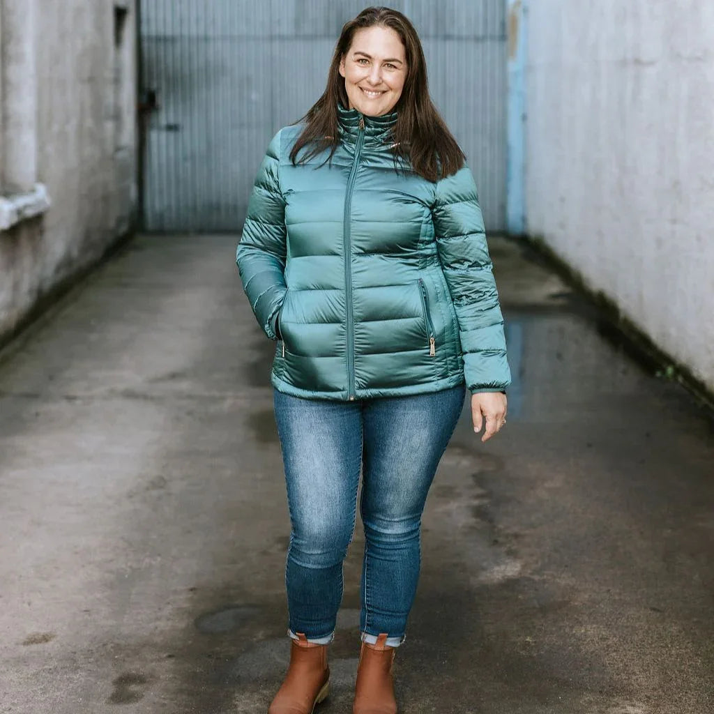 Lynnette Women's 90/10 Packable Down Jacket - Empire Teal