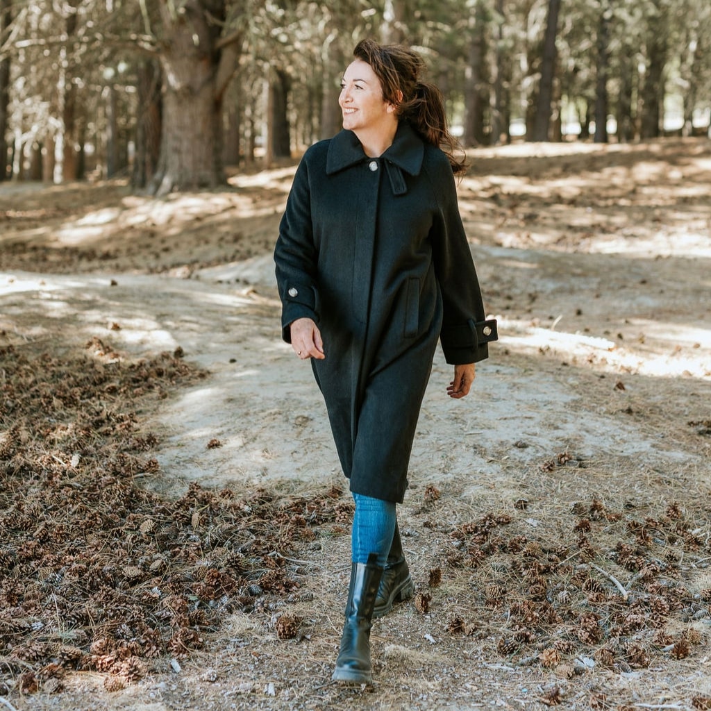 Maddie Women's Wool Coat - Black