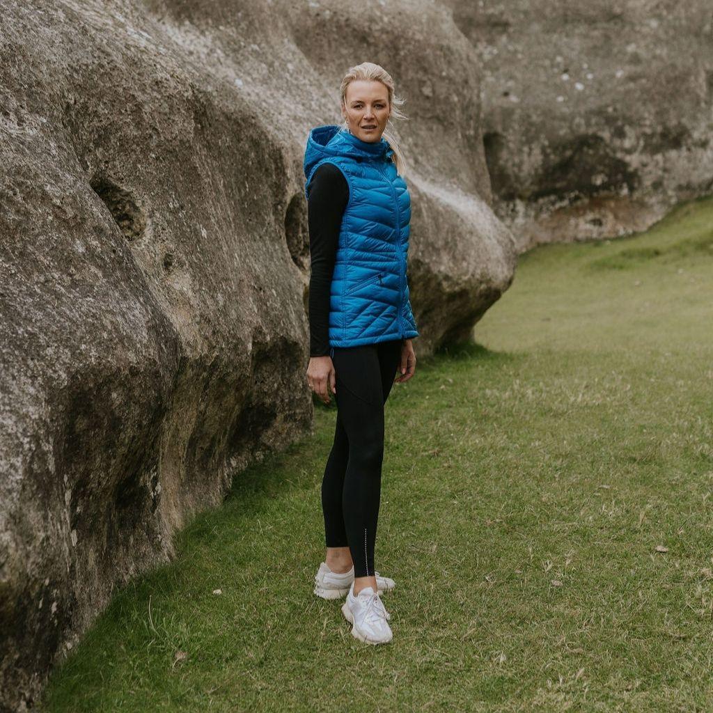 Mary-Claire Women's 90/10 Packable Down Vest - Imperial Blue