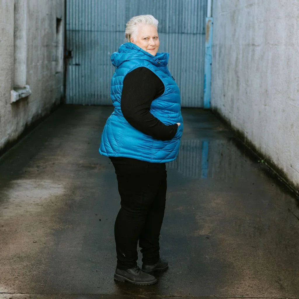 Mary-Claire Women's 90/10 Packable Down Vest - Imperial Blue