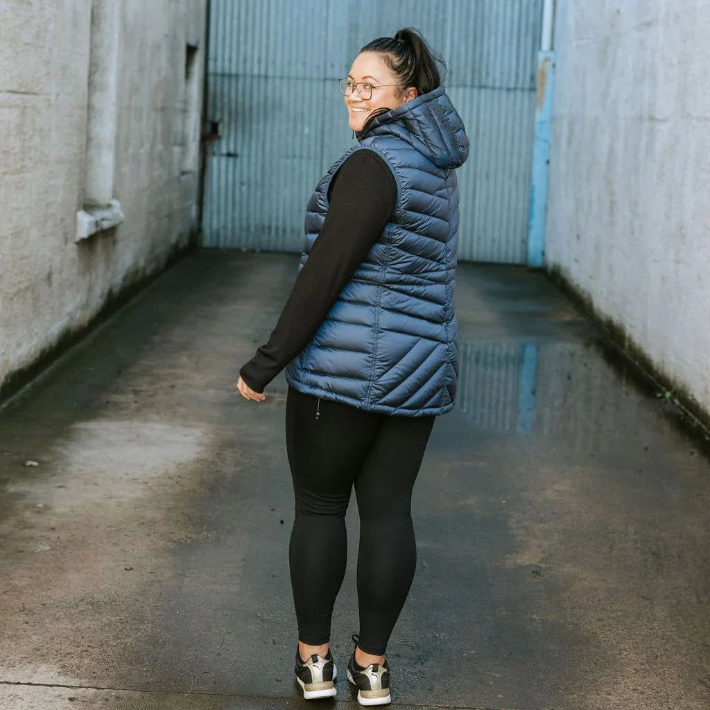 Mary-Claire Women's 90/10 Packable Down Vest - Moonlight