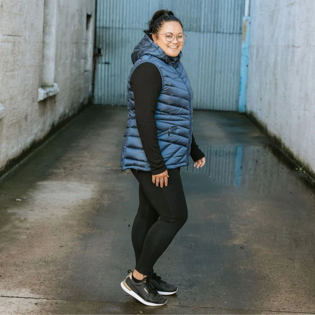 Mary-Claire Women's 90/10 Packable Down Vest - Moonlight