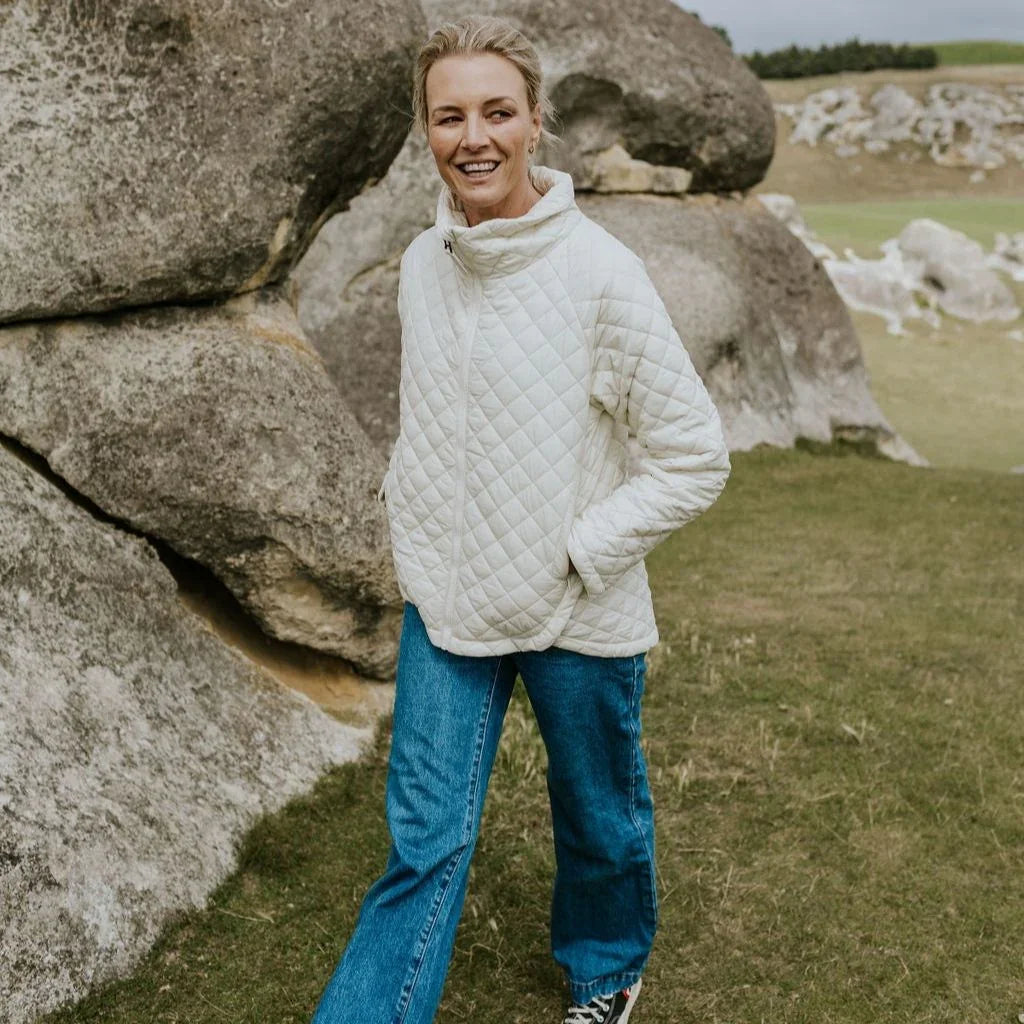 Melissa Women's Quilted Jacket - Cream