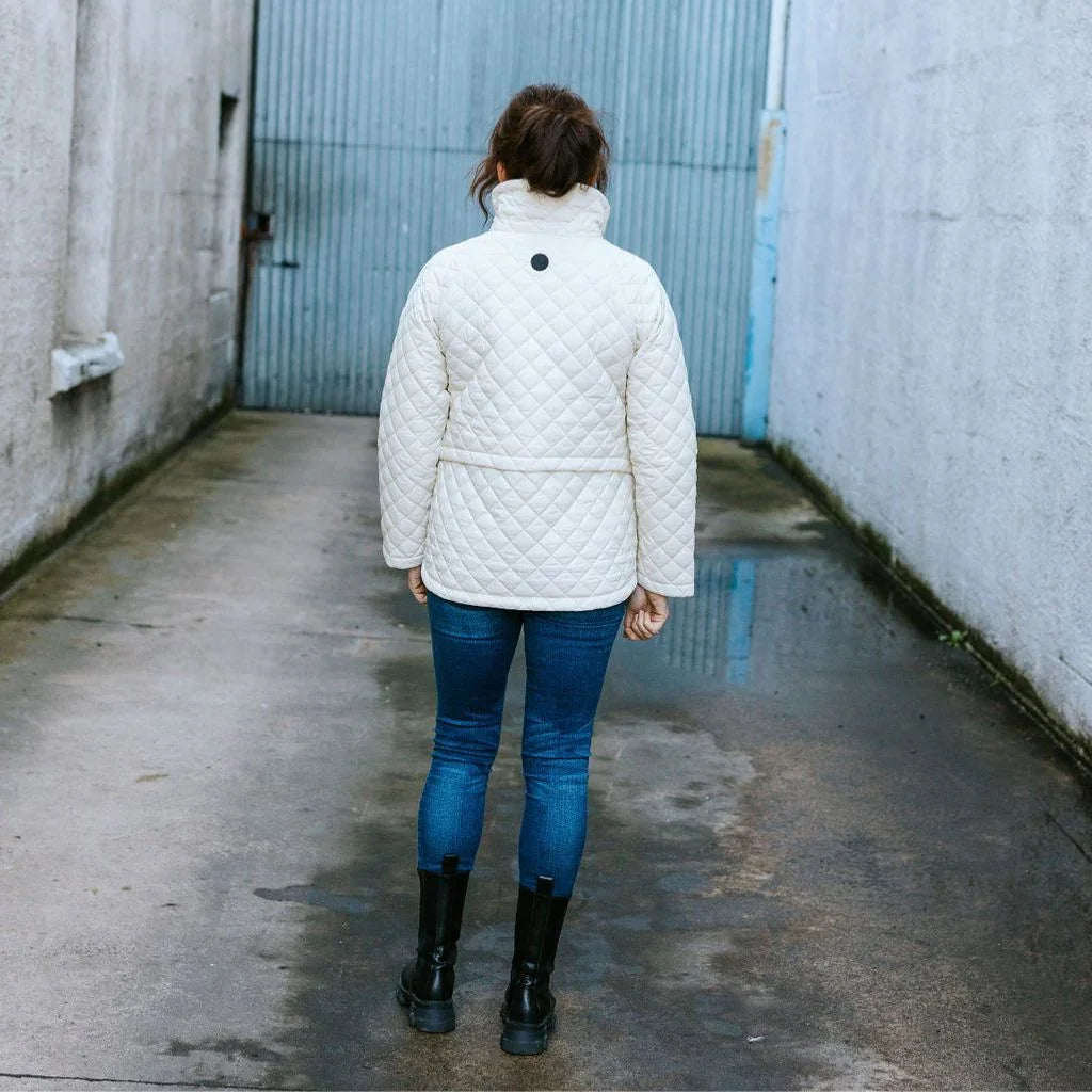 Melissa Women's Quilted Jacket - Cream