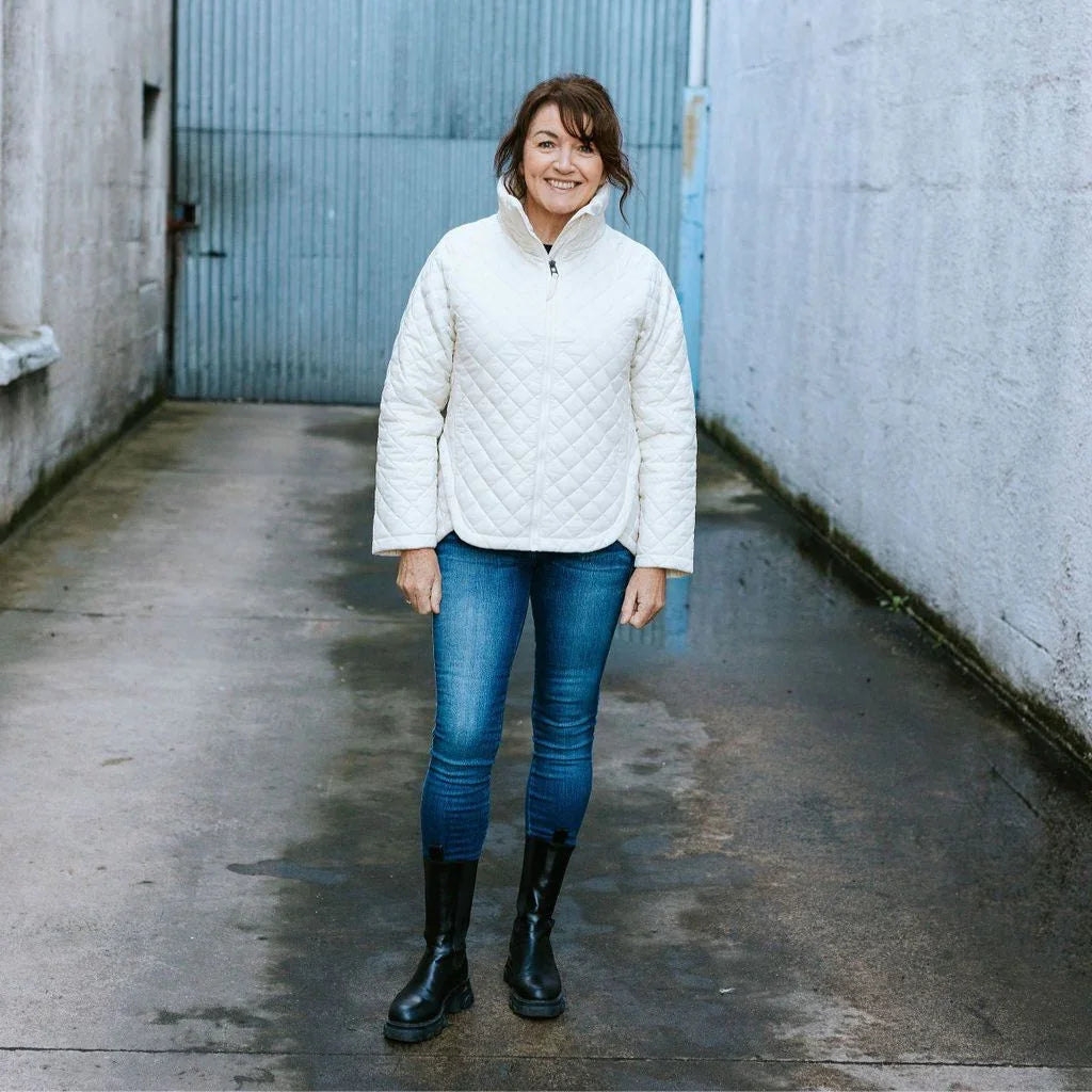 Melissa Women's Quilted Jacket - Cream