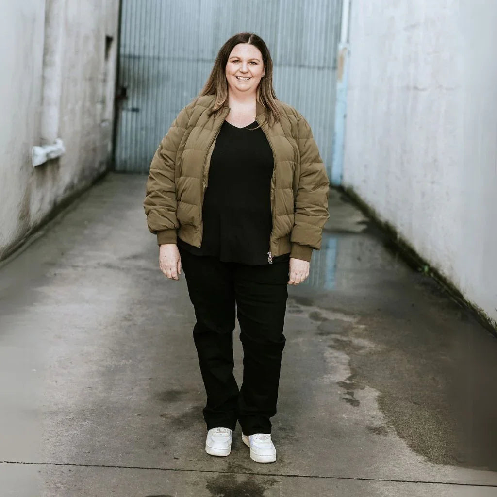 Rue Women's 90/10 Down Bomber Jacket - Loden