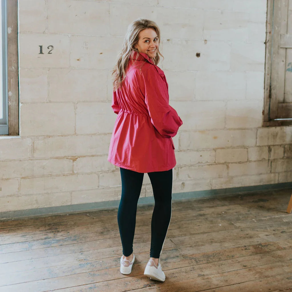 Marlow Women's Waterproof Rain Jacket - Fuchsia