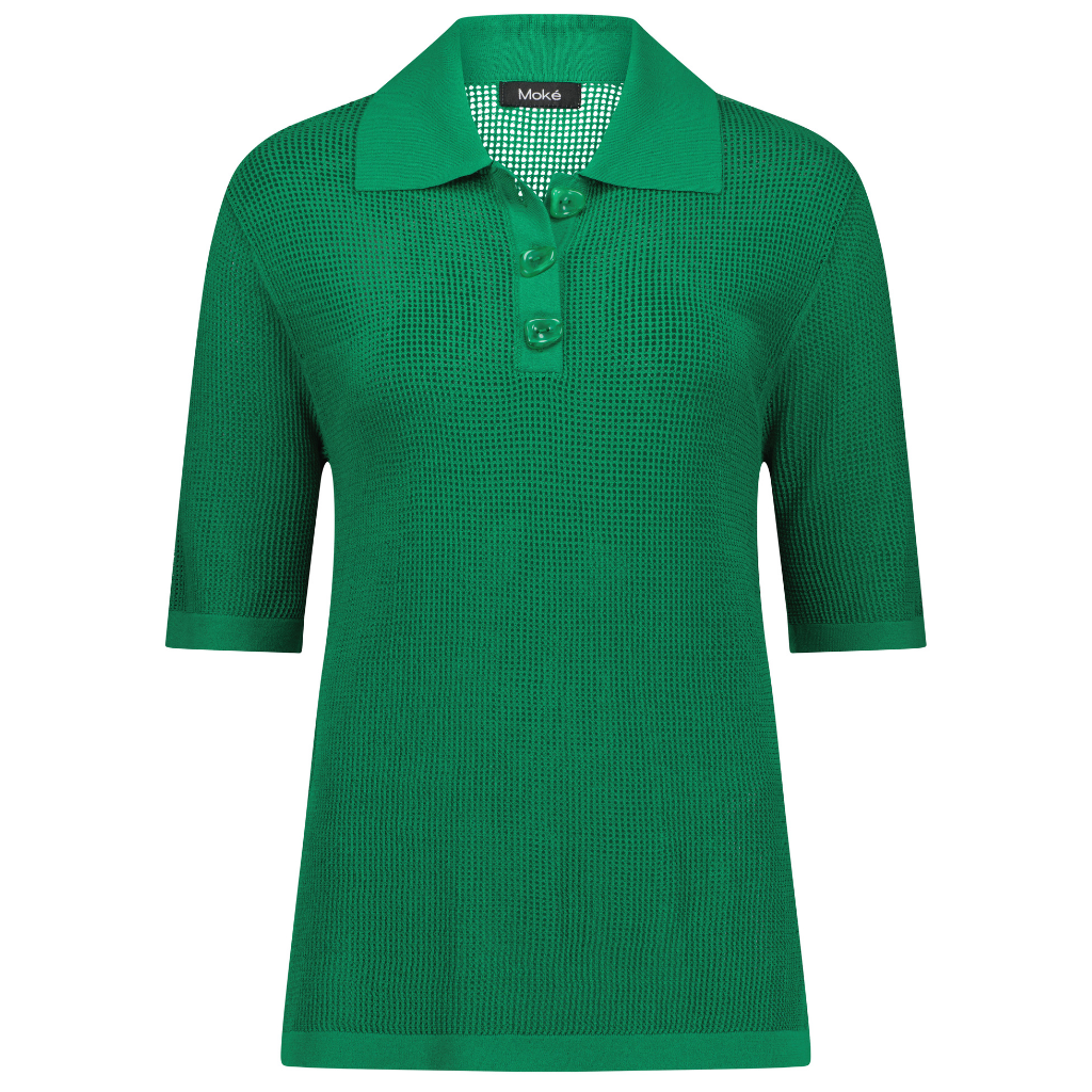 Cedar Women's Button Up Tee - Shamrock