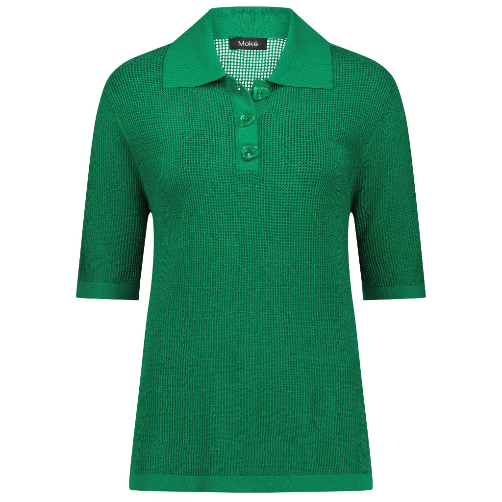 Cedar Women's Button Up Tee - Shamrock
