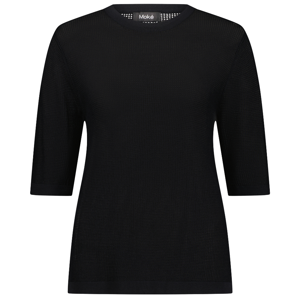 Florence Women's Short Sleeved Crew - Black