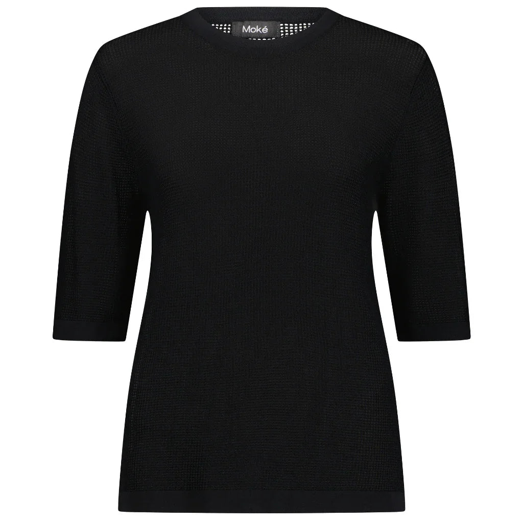Florence Women's Short Sleeved Crew - Black