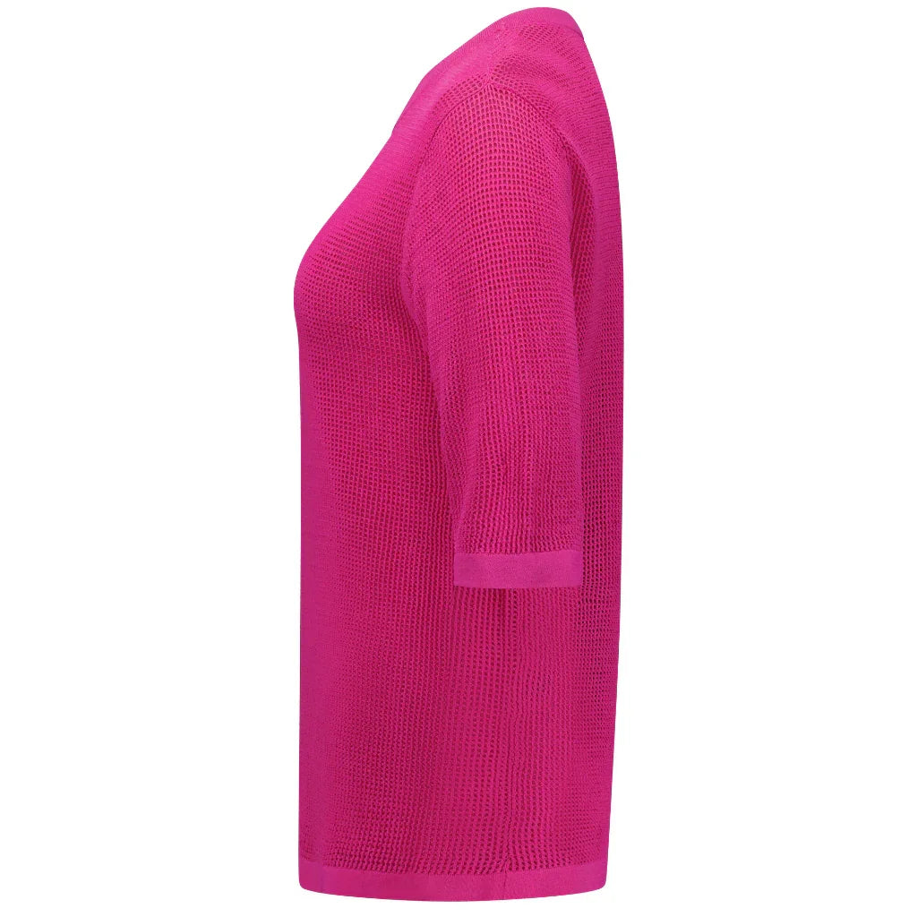 Florence Women's Short Sleeved Crew - Fuchsia