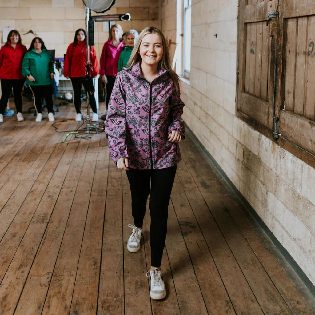 Alex Women's Waterproof Rain Jacket - Flora Print