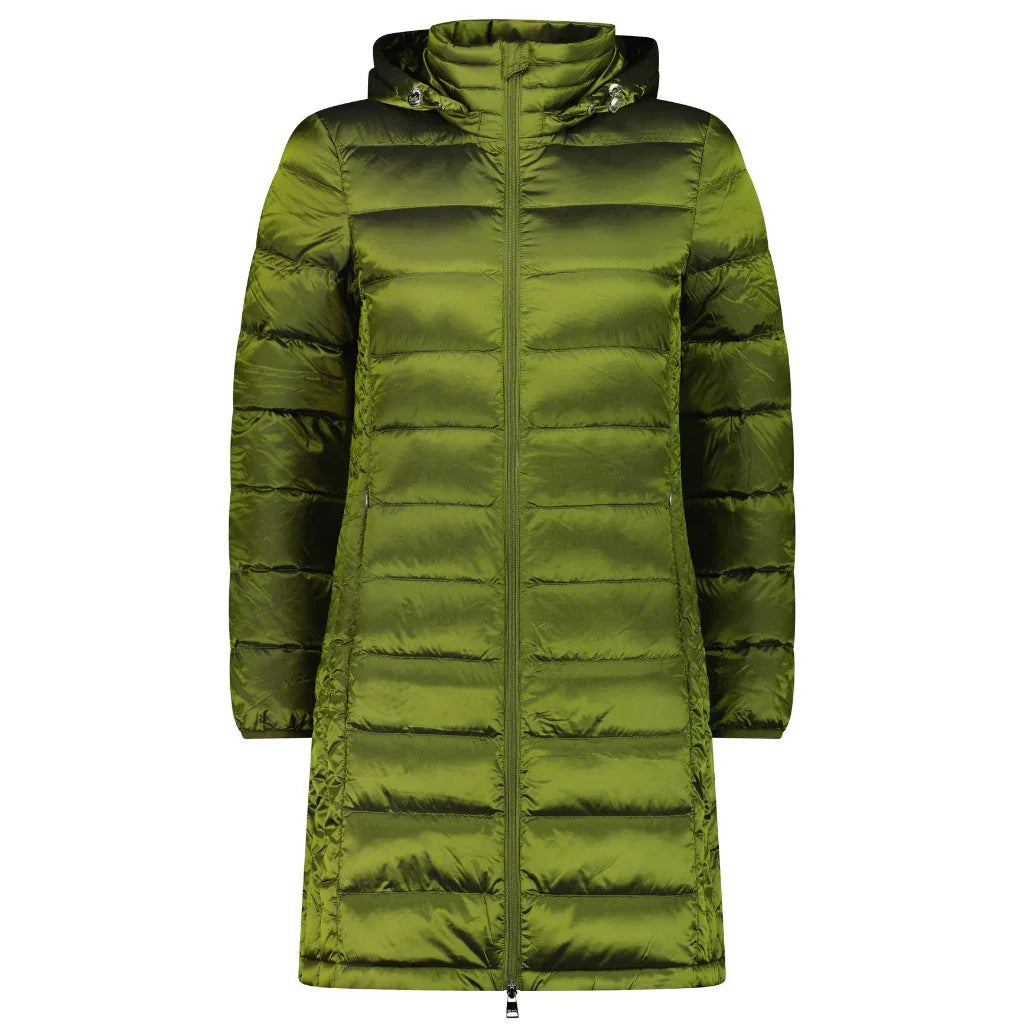 Sarah Women's 90/10 Packable Down Coat - Avocado