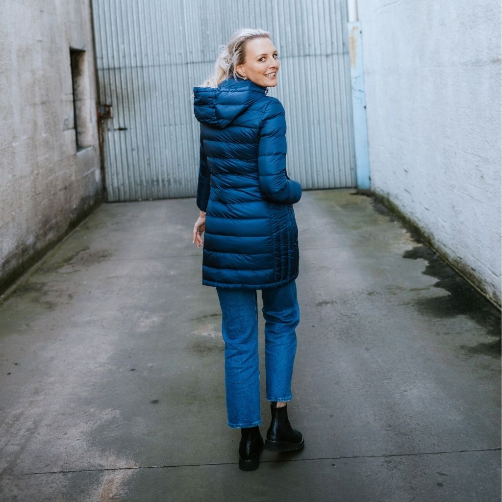 Sarah Women's 90/10 Packable Down Coat - Moonlight