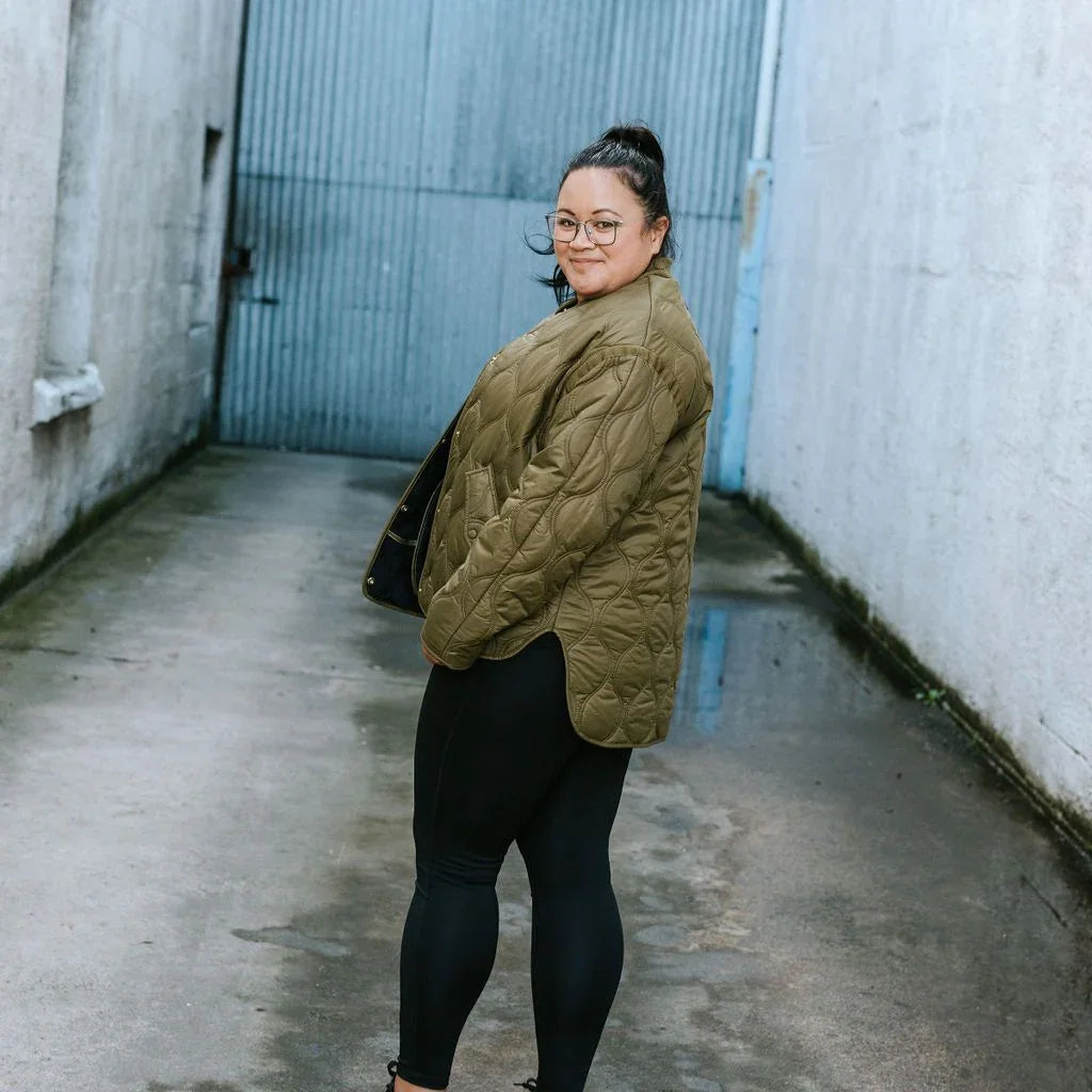 Talei Women's Quilted Bomber - Loden