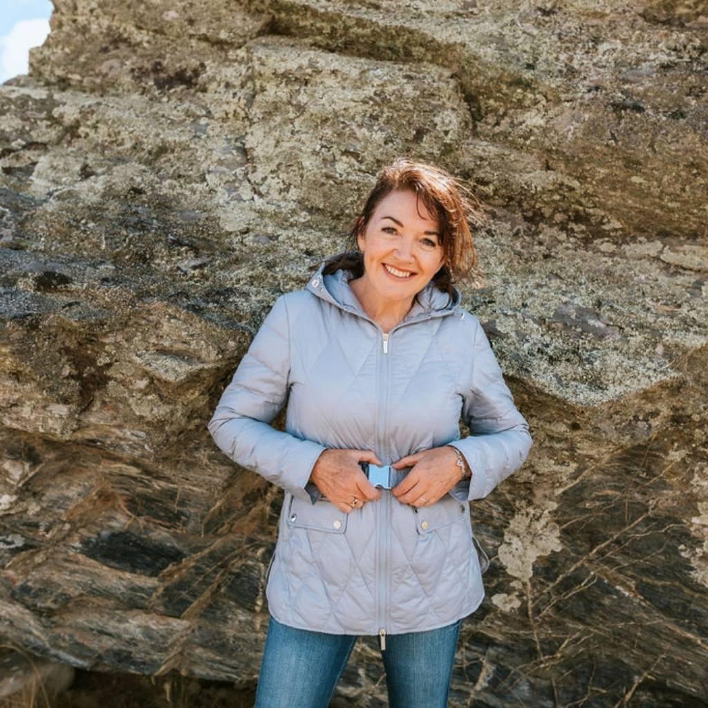 Anita Women's 90/10 Down Quilted Jacket - Ice Blue