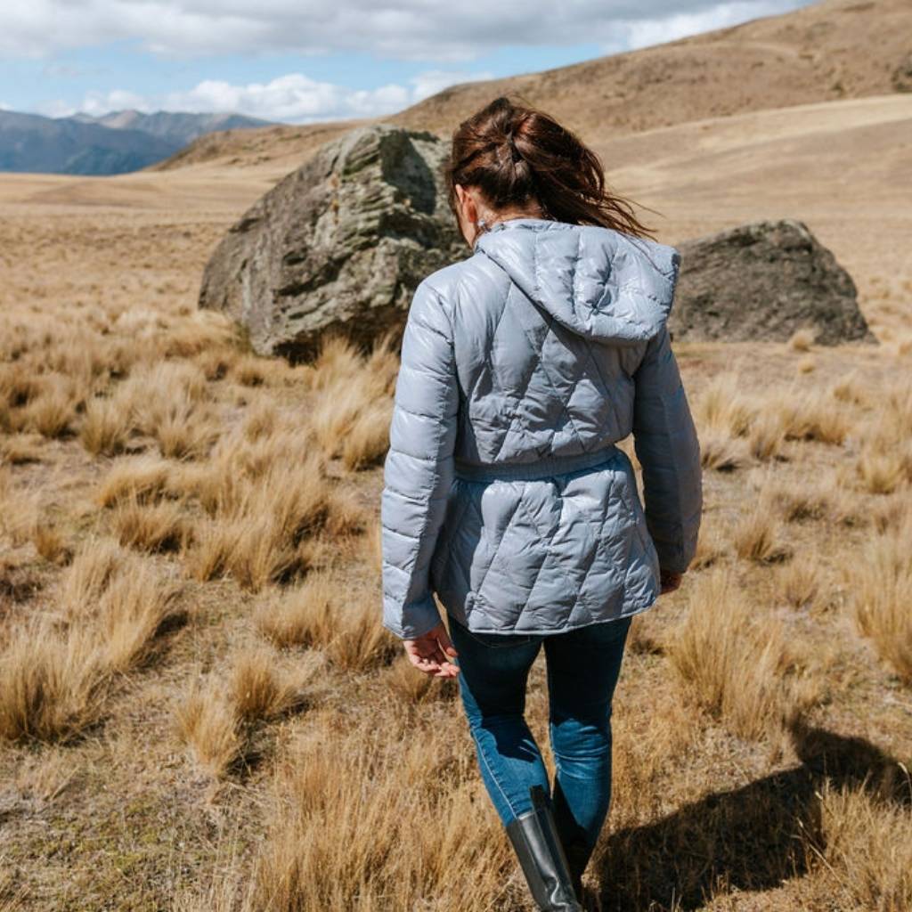 Anita Women's 90/10 Down Quilted Jacket - Ice Blue