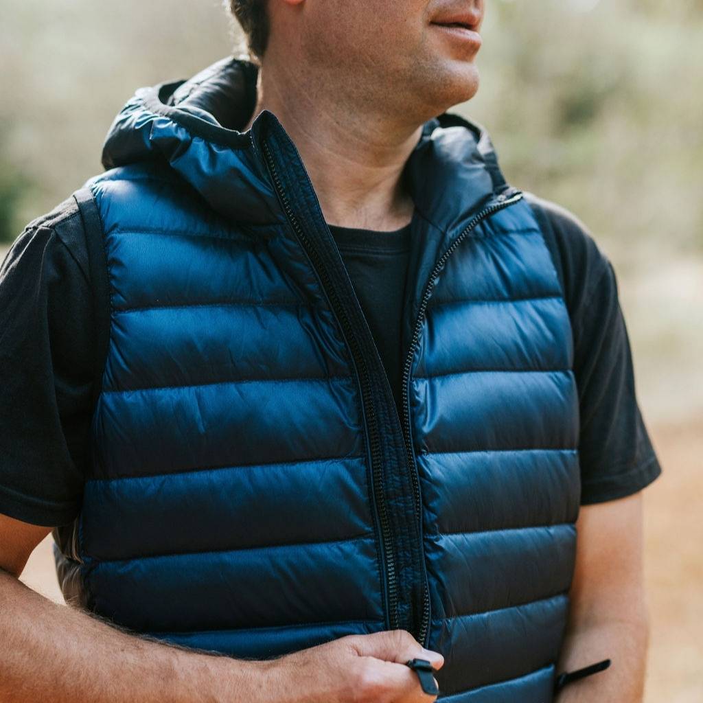 C.J Men's 90/10 Packable Down Vest - Navy