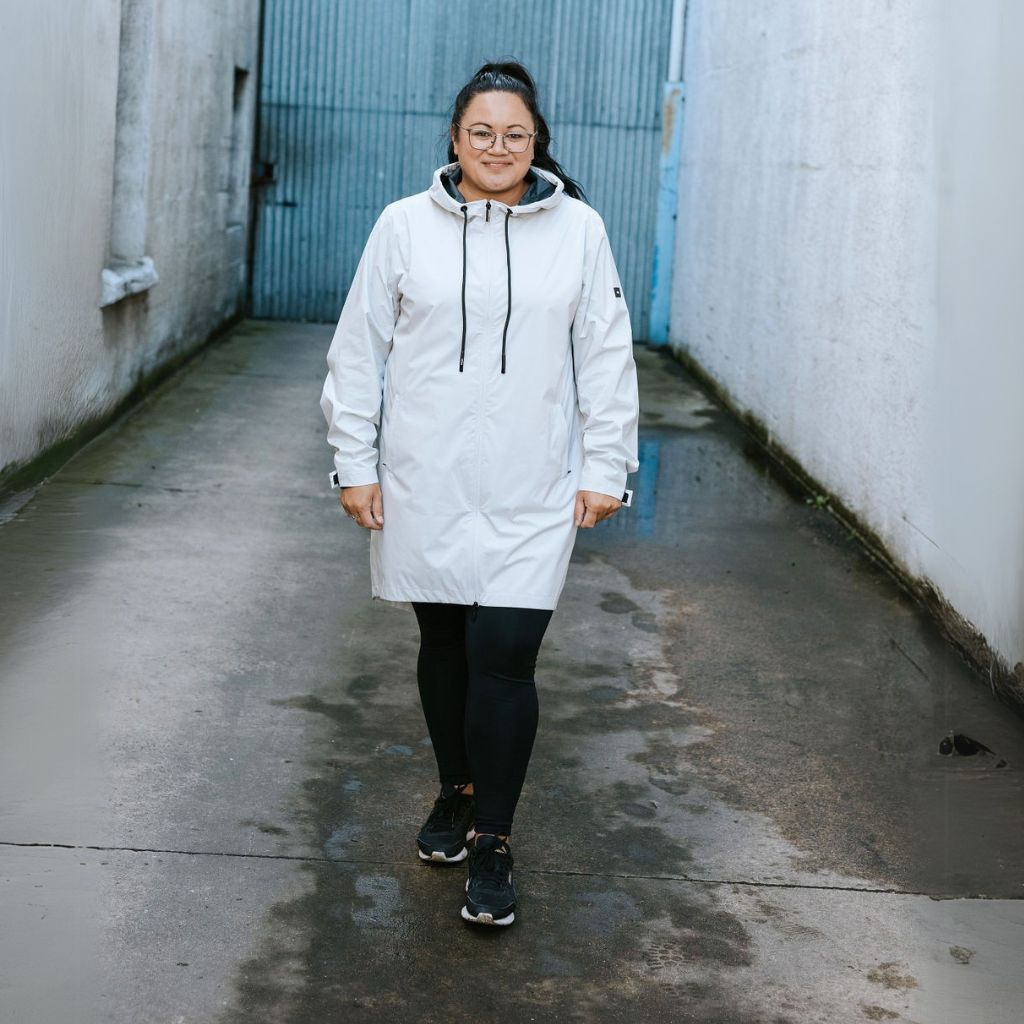 Georgie Women's Rain Coat - Ice Crystal