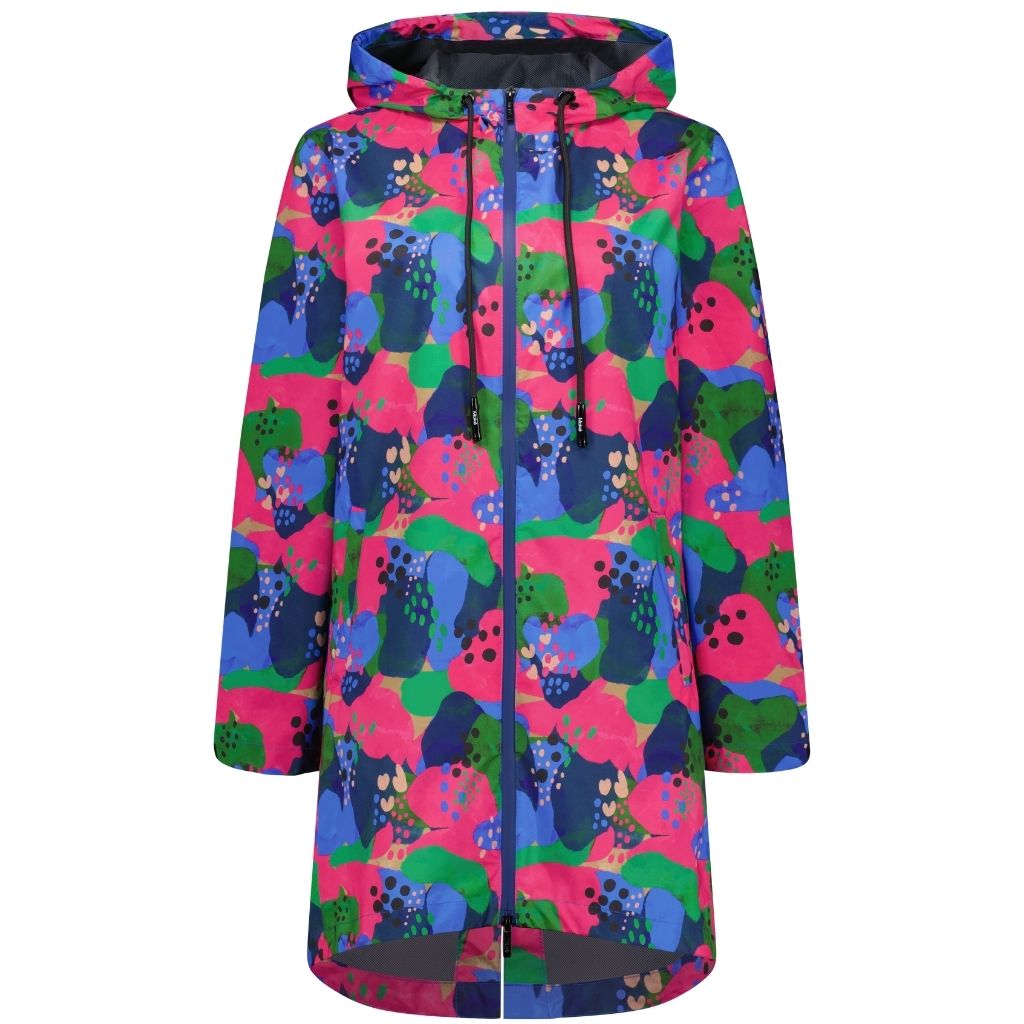 Georgie Women's Waterproof Rain Coat - Moke x Evie Kemp Puddles