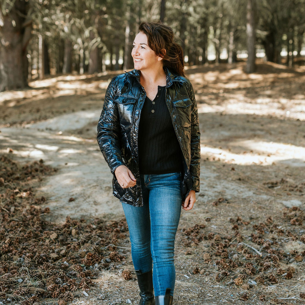 Jess Women's 90/10 Down Quilted Jacket - Black