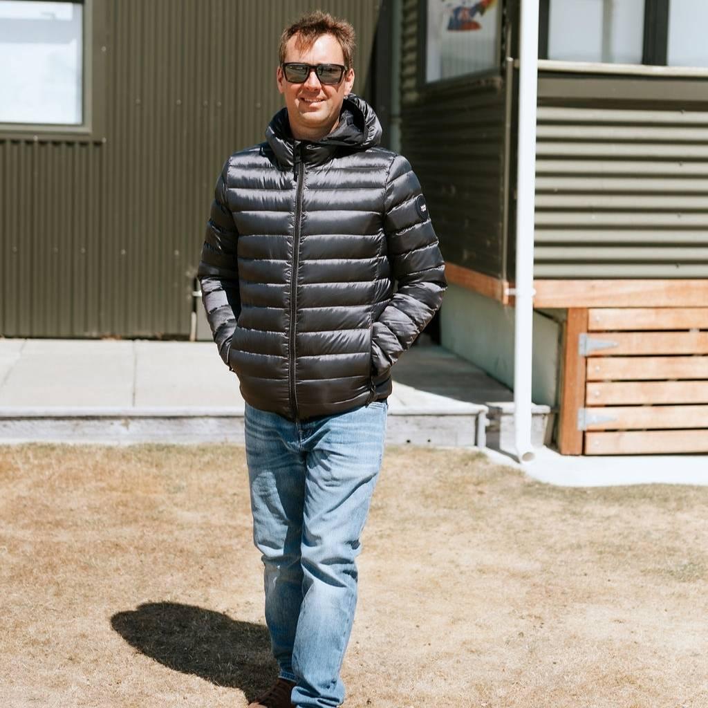 Jimmy Men's 90/10 Packable Down Jacket - Slate