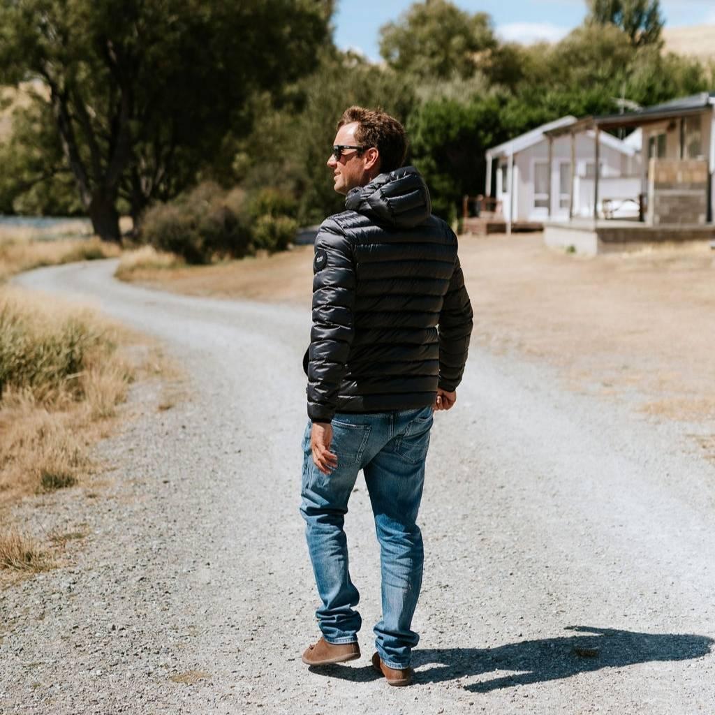 Jimmy Men's 90/10 Packable Down Jacket - Slate