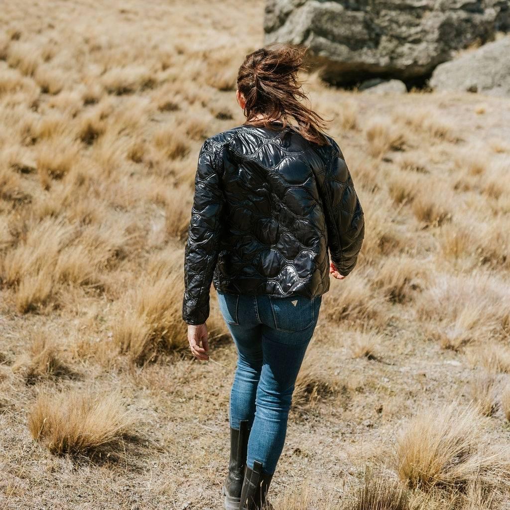 Liss Women's 90/10 Down Quilted Jacket - Black