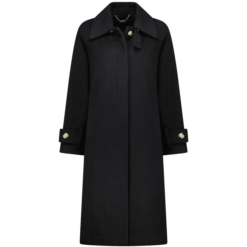 Maddie Women's Wool Coat - Black