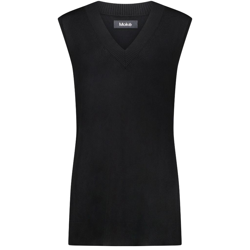Sam Women's Knit Vest - Black