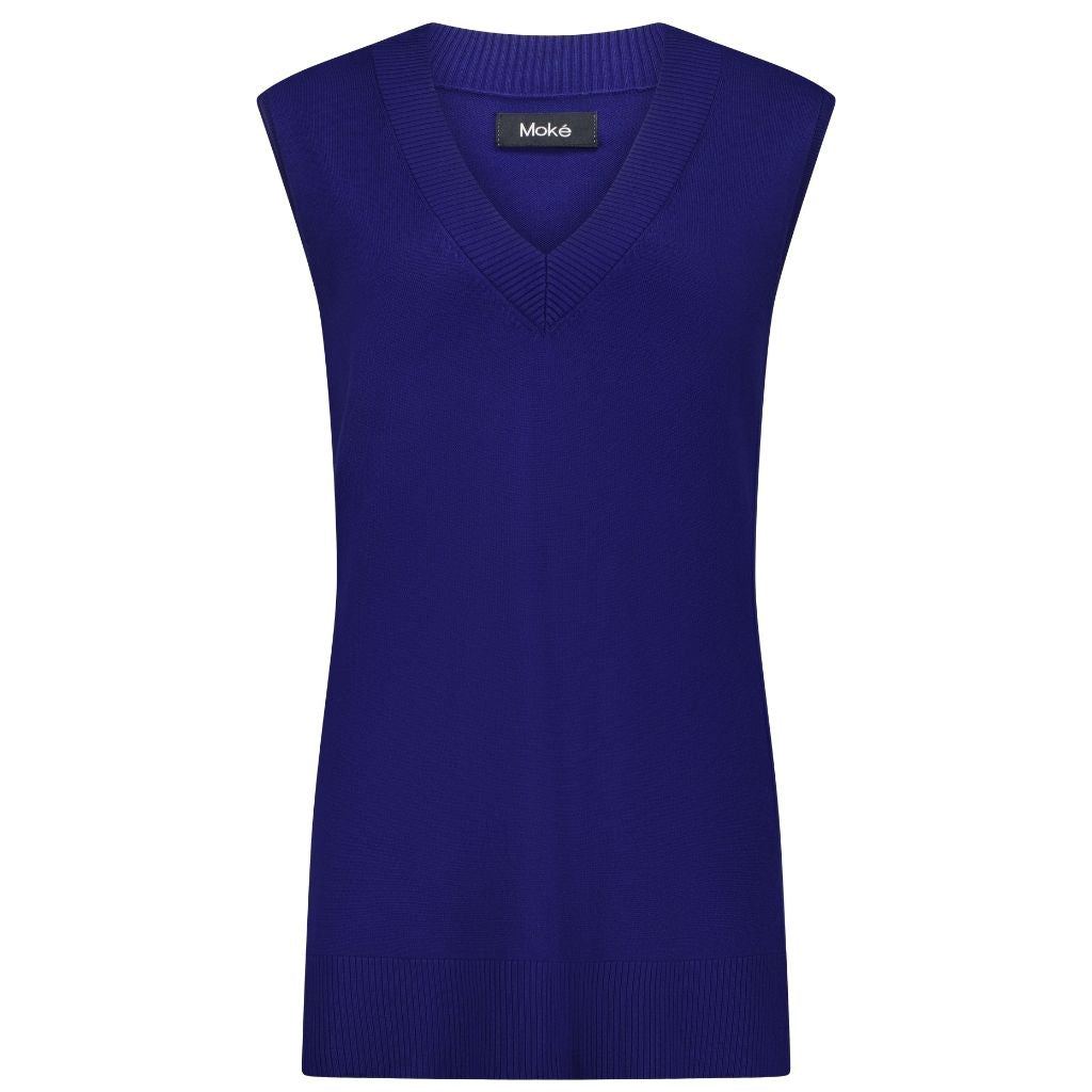 Sam Women's Knit Vest - Blue Depths