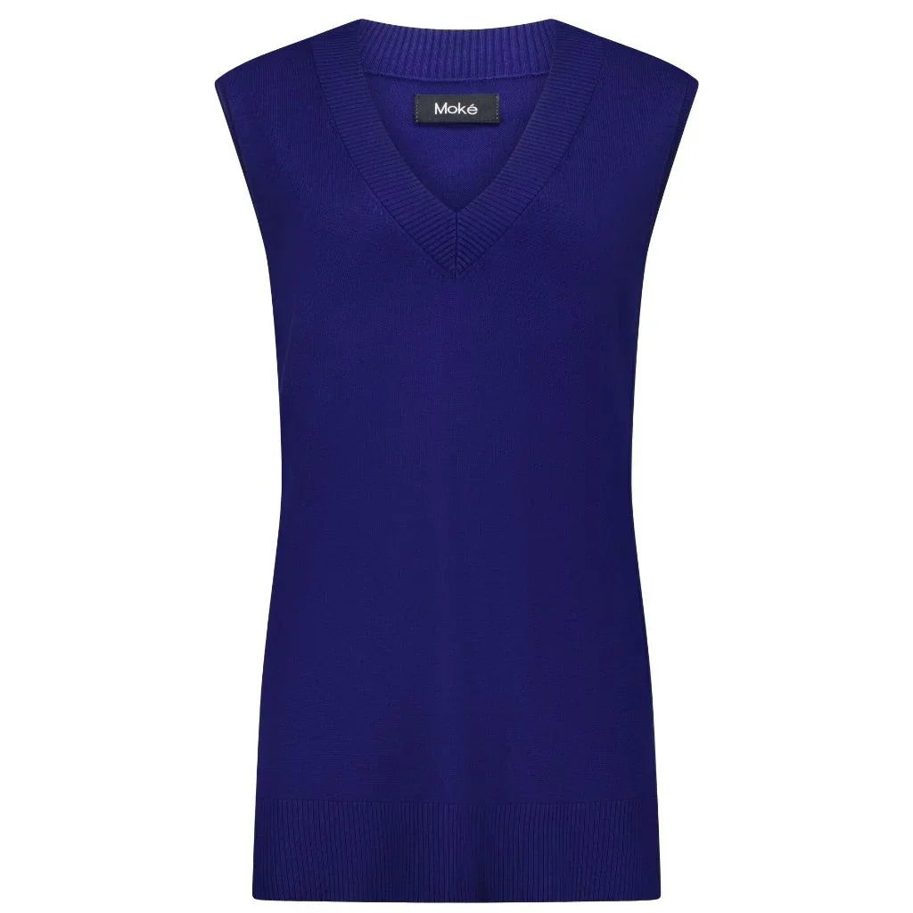 Sam Women's Knit Vest - Blue Depths