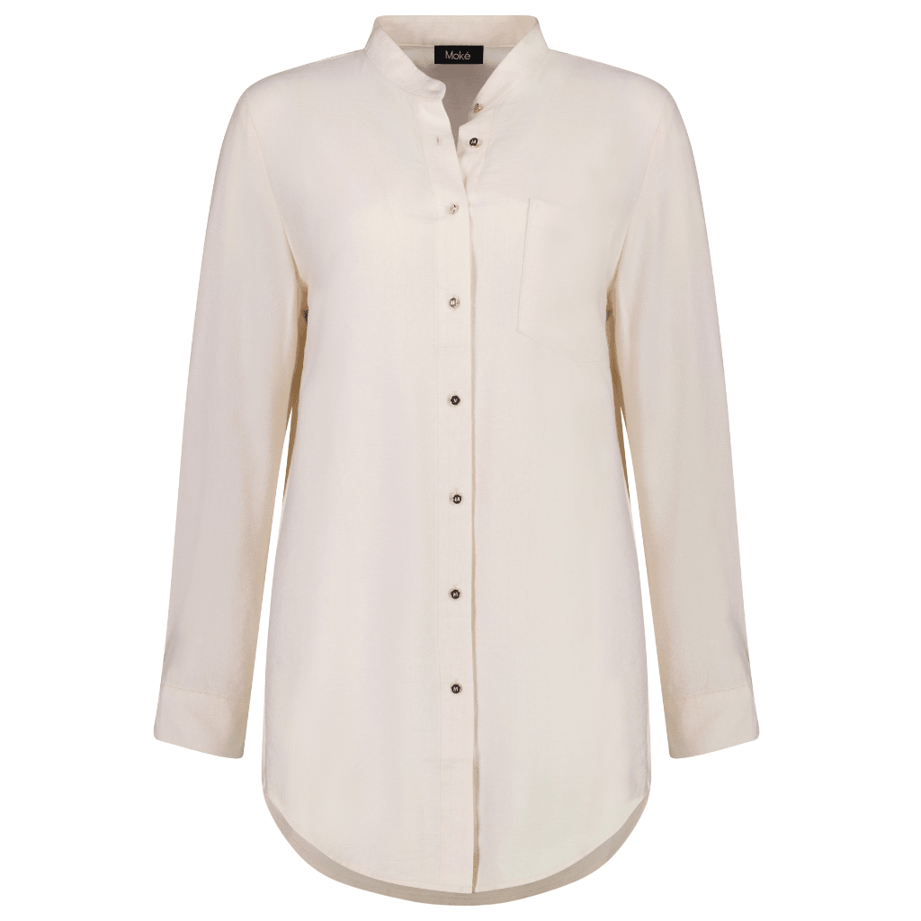 Casey Women's Viscose Shirt - Coconut Milk