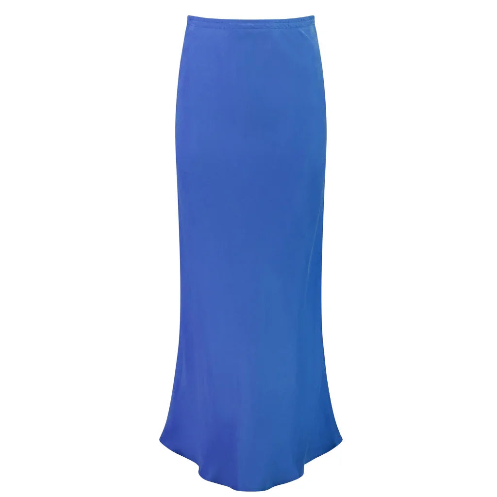 Darci Women's Cupro Skirt - Cornflower