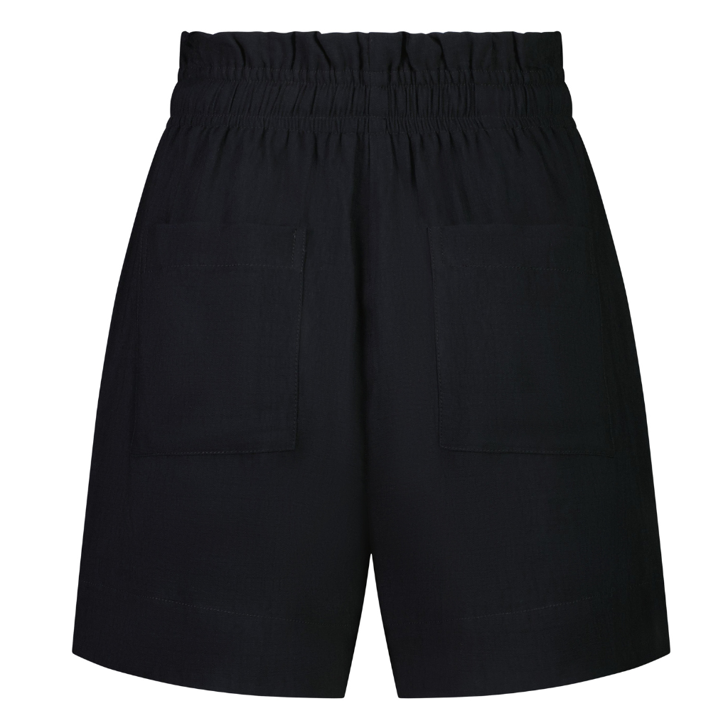 Jenna Women's Paperbag Shorts - Black