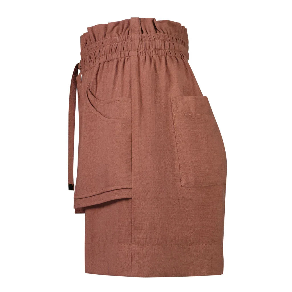 Jenna Women's Paperbag Shorts - Desert