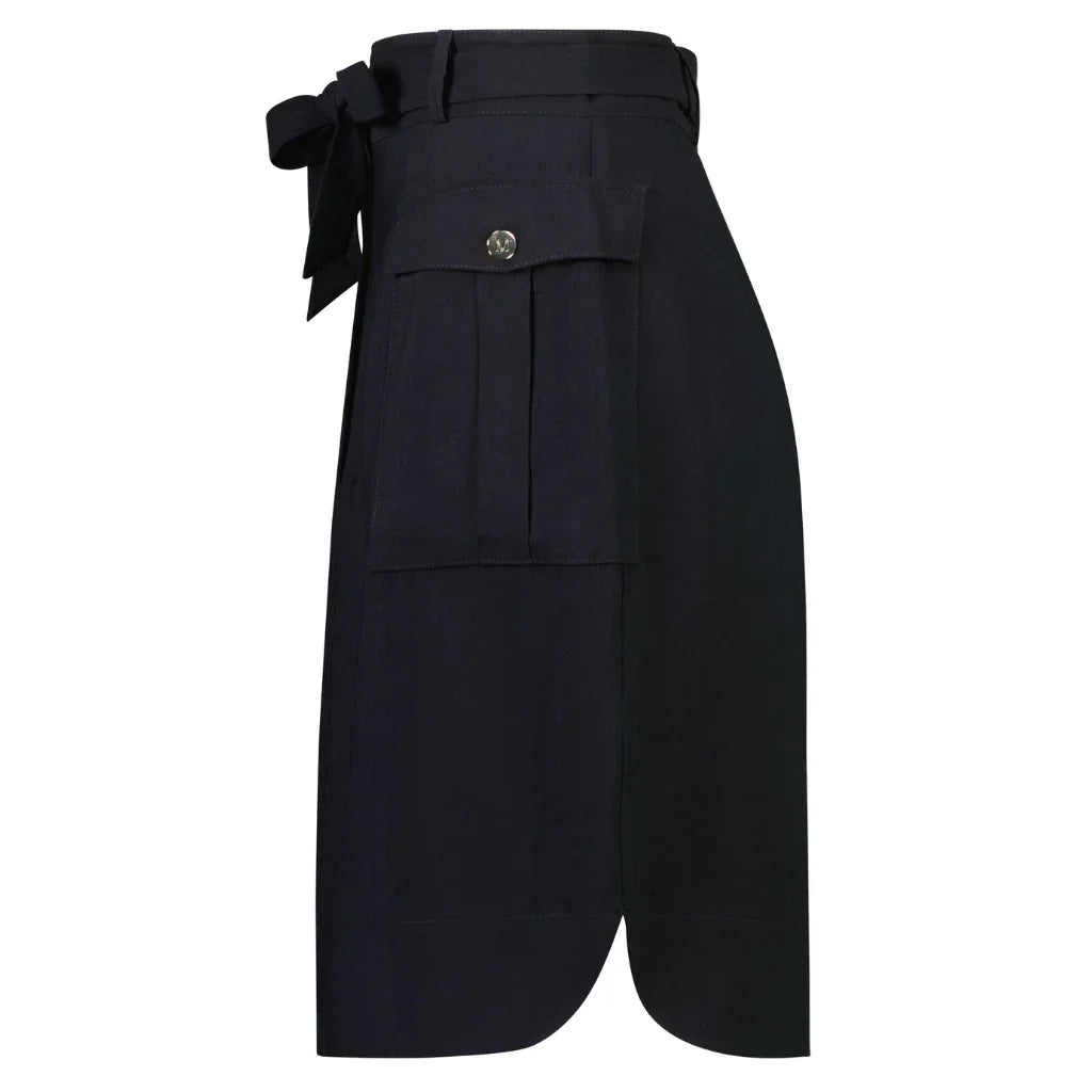 Lanii Women's Mid Length Skirt - Black