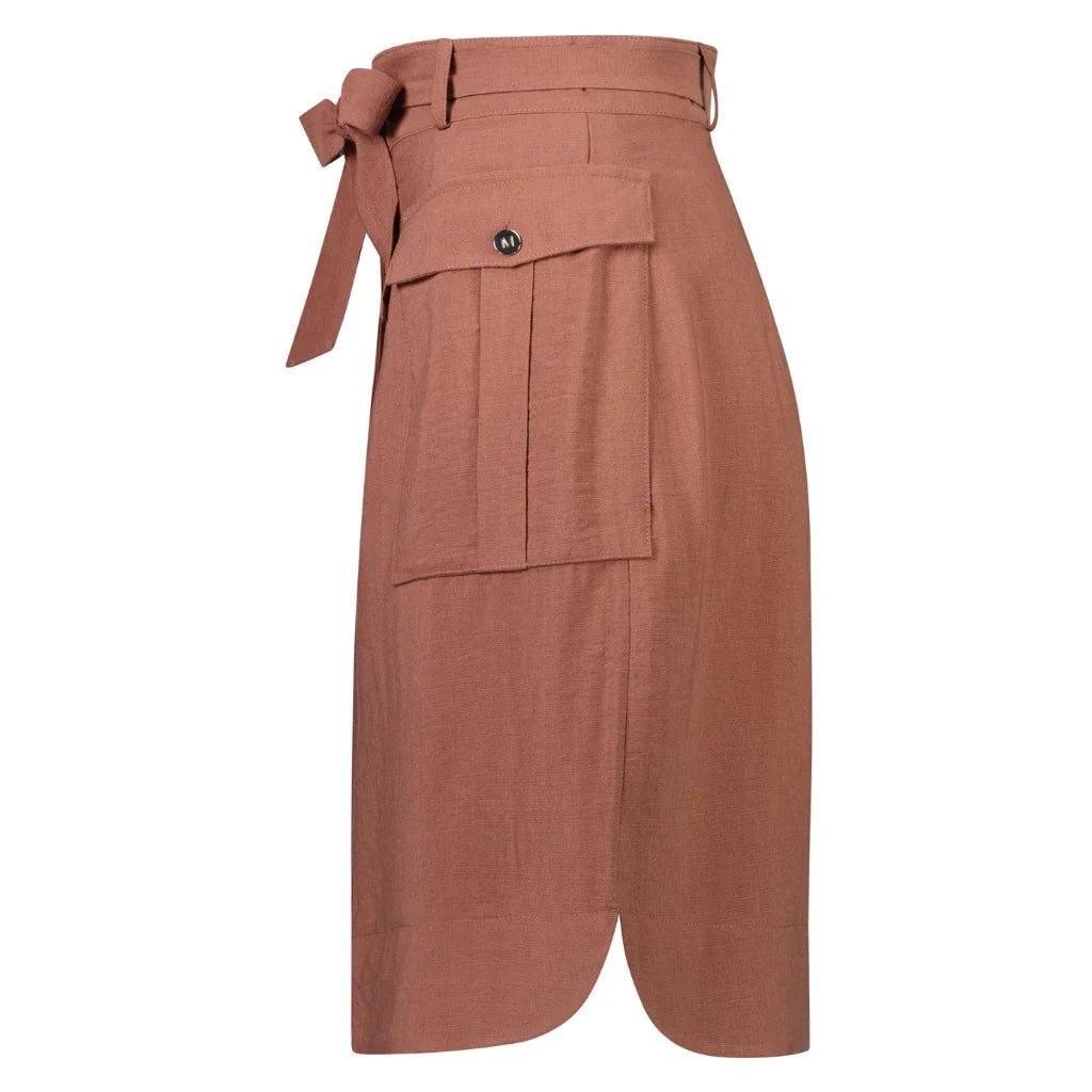 Lanii Women's Mid Length Skirt - Desert