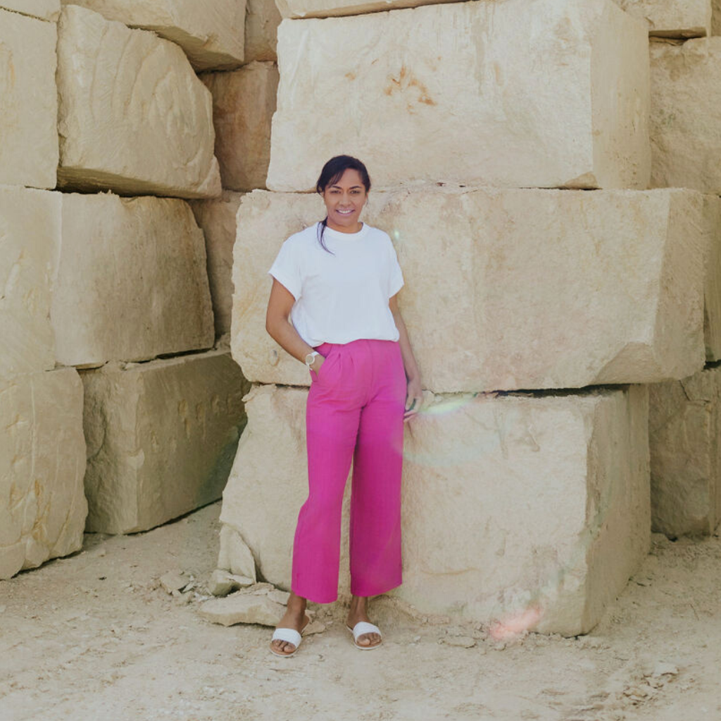 Shannon Women's Wide Leg/Harem Pants - Flamingo