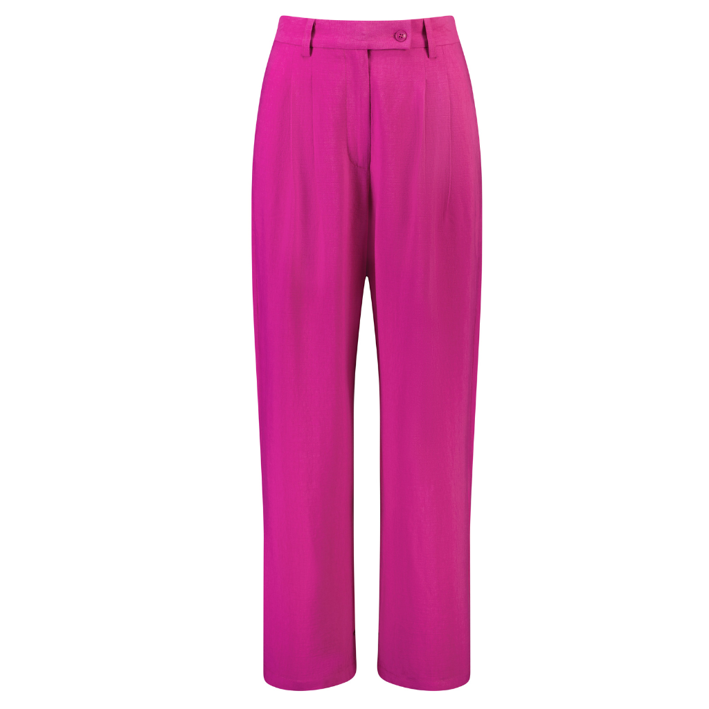 Shannon Women's Wide Leg/Harem Pants - Flamingo